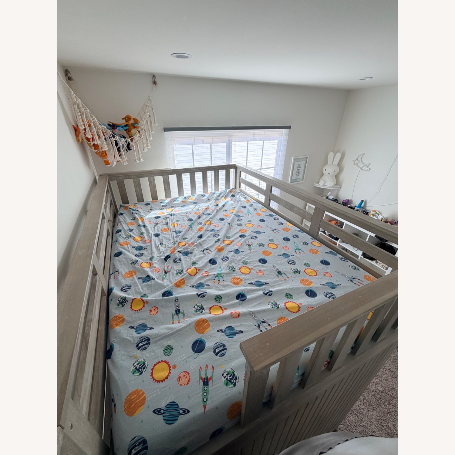 Pottery Barn Kids Catalina Stair Loft Full Bed Brushed Fog - image-2