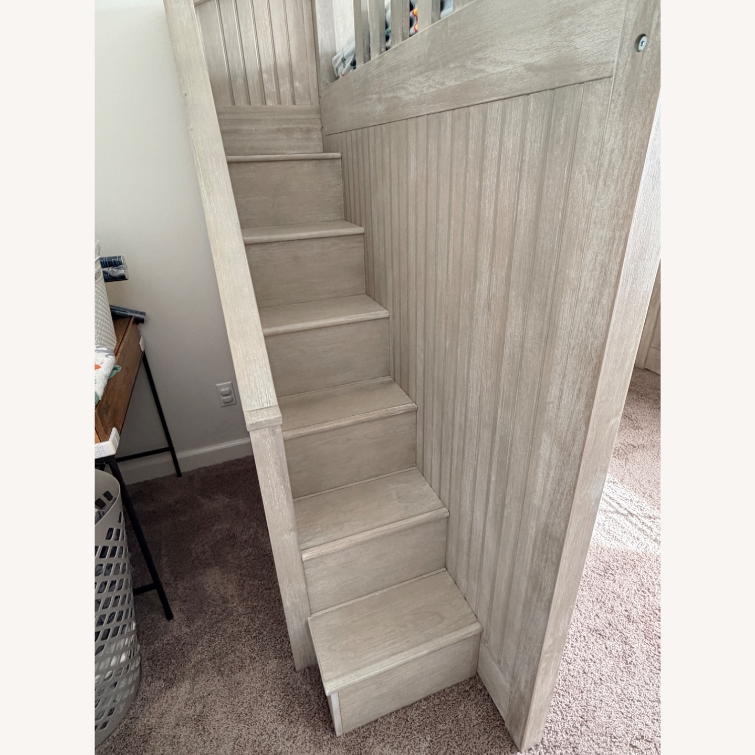 Pottery Barn Kids Catalina Stair Loft Full Bed Brushed Fog - image-3