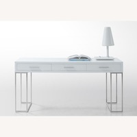Modern White Lacquer Desk