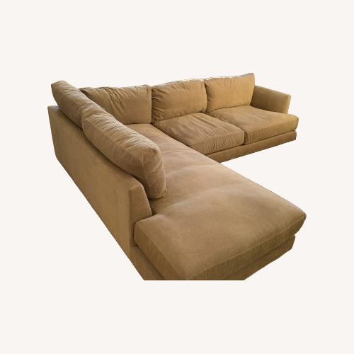 Used West Elm Haven 2-Piece Chaise Sectional Gray for sale on AptDeco