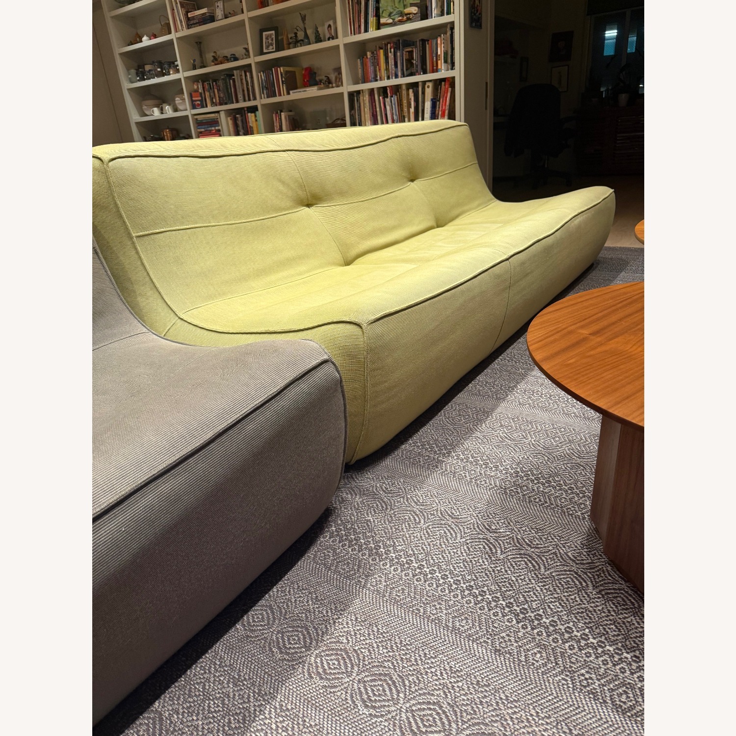 Della Robbia Rosen Yellow Fabric 3+ Seater Sofa - image-2