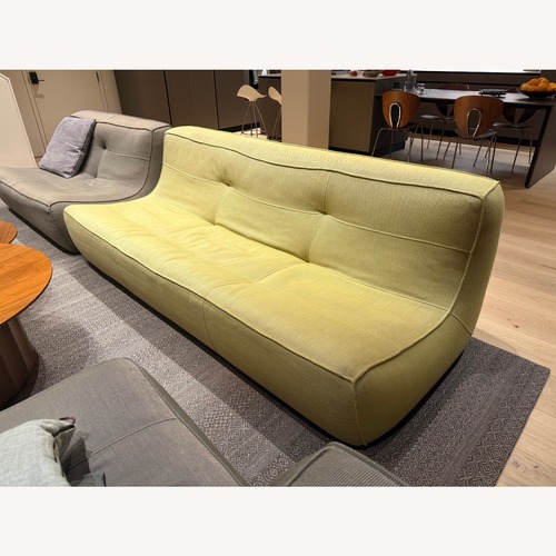 Used Della Robbia Rosen Yellow Fabric 3+ Seater Sofa for sale on AptDeco