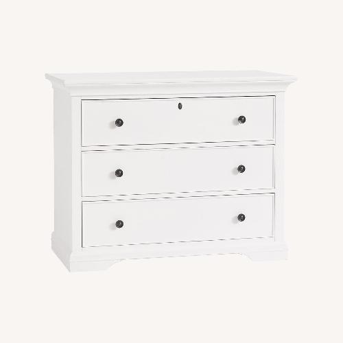 Used Pottery Barn Kids Larkin White Wood Dresser for sale on AptDeco