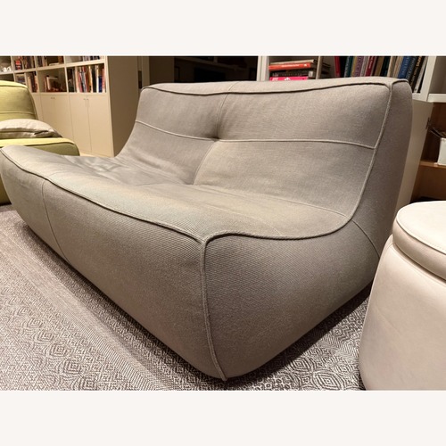 Used Della Robbia Light Gray Fabric 2 Seater Sofa for sale on AptDeco