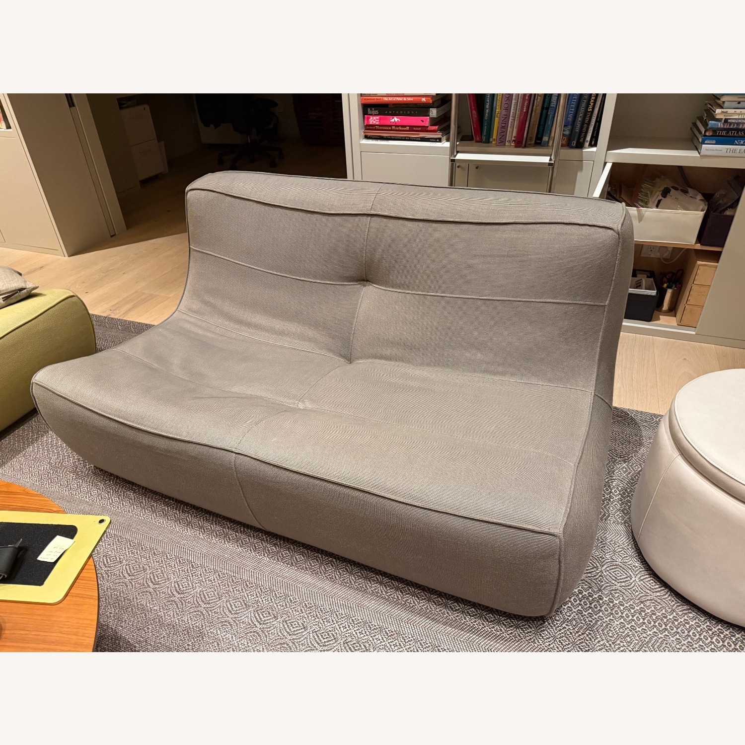 Della Robbia Light Gray Fabric 2 Seater Sofa - image-2