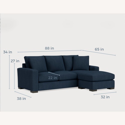 Used Room & Board Metro L-Shaped Sofa w Chaise for sale on AptDeco