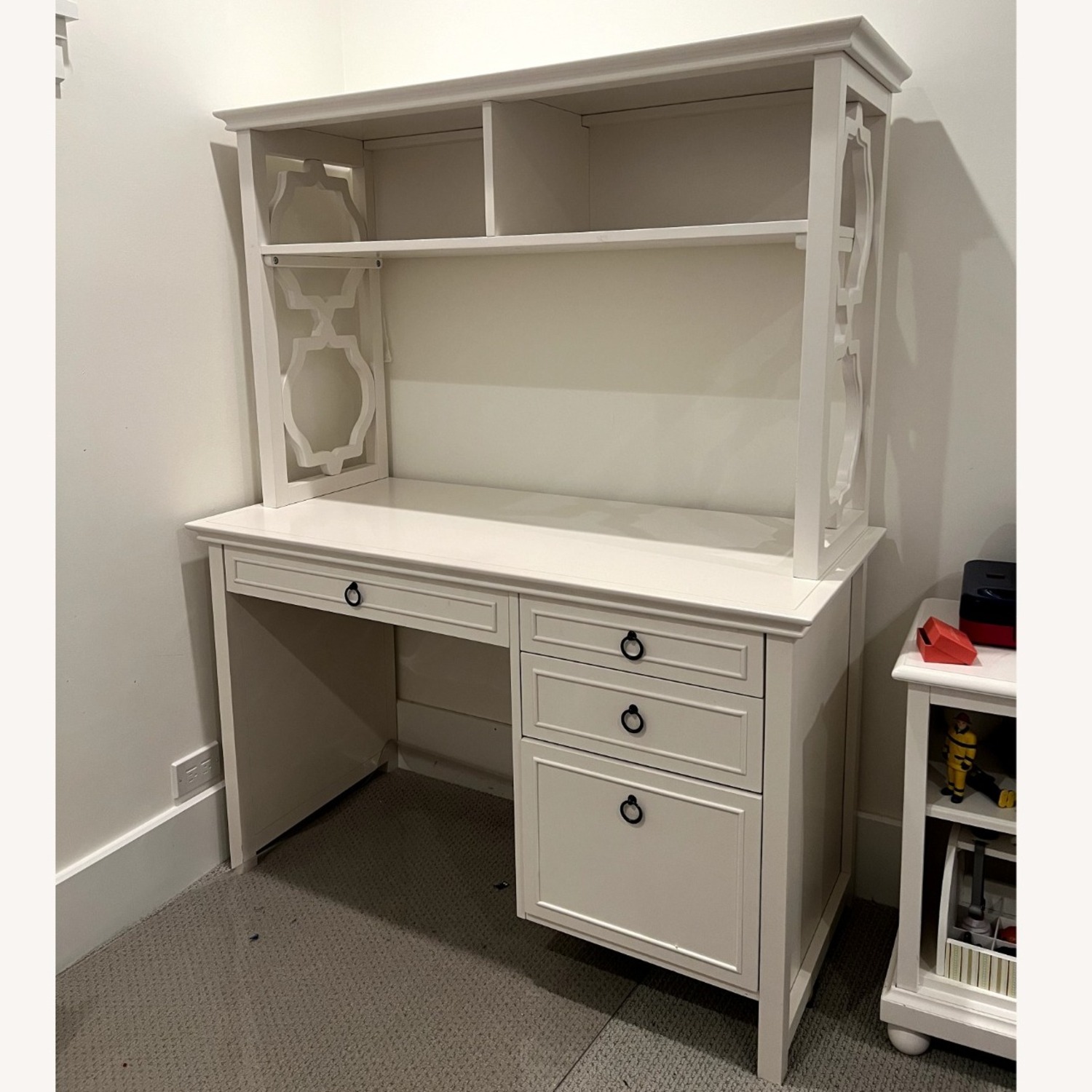 Pottery Barn Teen Elsie White Wood Desk - image-1