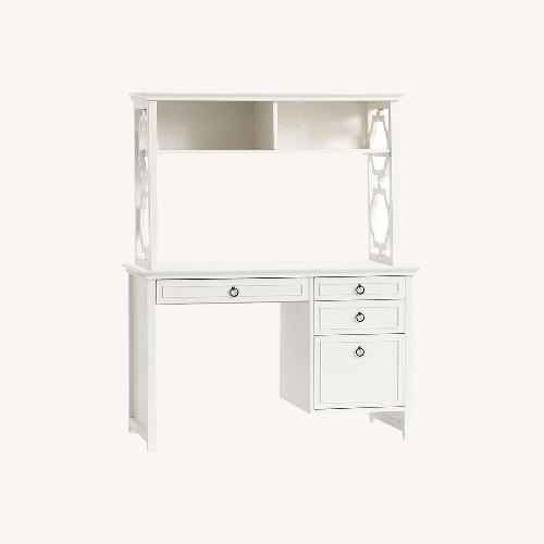 Used Pottery Barn Teen Elsie White Wood Desk for sale on AptDeco