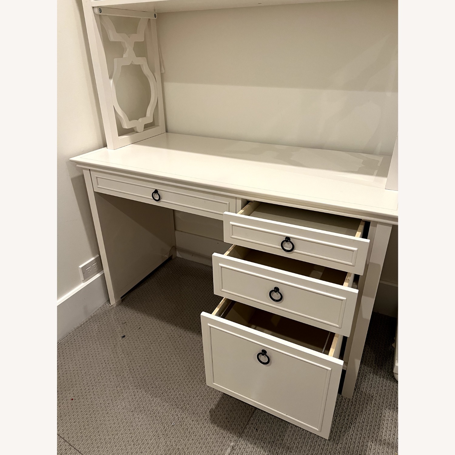 Pottery Barn Teen Elsie White Wood Desk - image-7