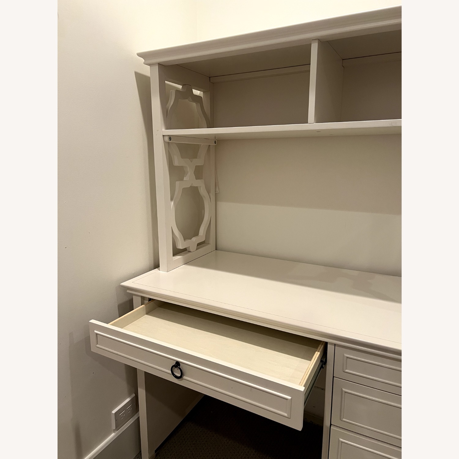 Pottery Barn Teen Elsie White Wood Desk - image-4