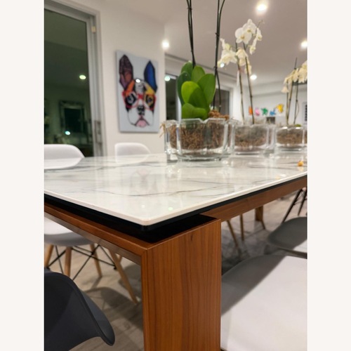 Used Calligaris White Marble Dining Table for sale on AptDeco
