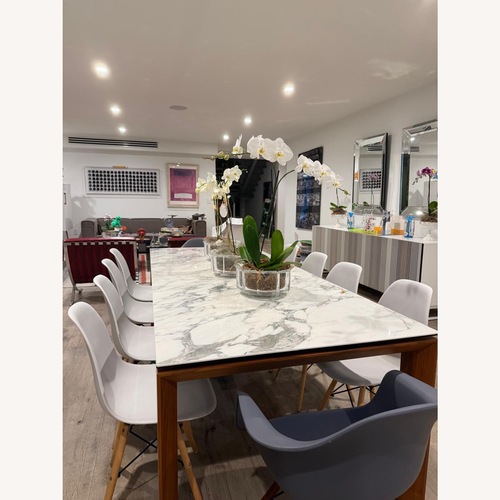 Used Calligaris White Marble Dining Table for sale on AptDeco