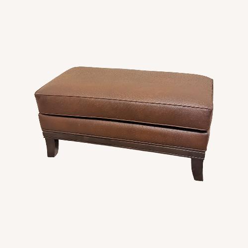 Used Vintage/Antique Dark Brown Ottoman for sale on AptDeco