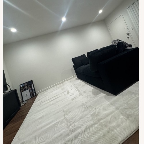 Used Wayfair Black Velvet 2 Seater Sofa for sale on AptDeco