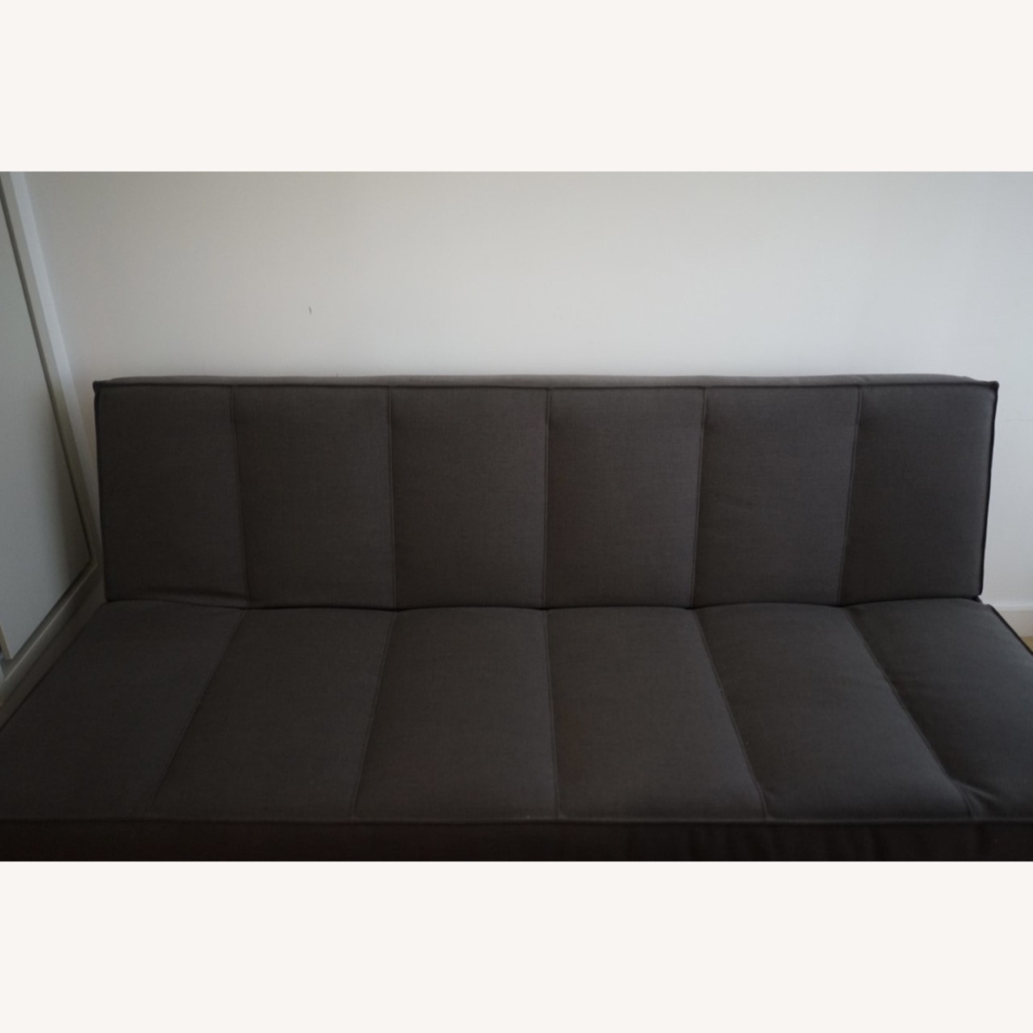 CB2 Light Gray Fabric Futon - image-2
