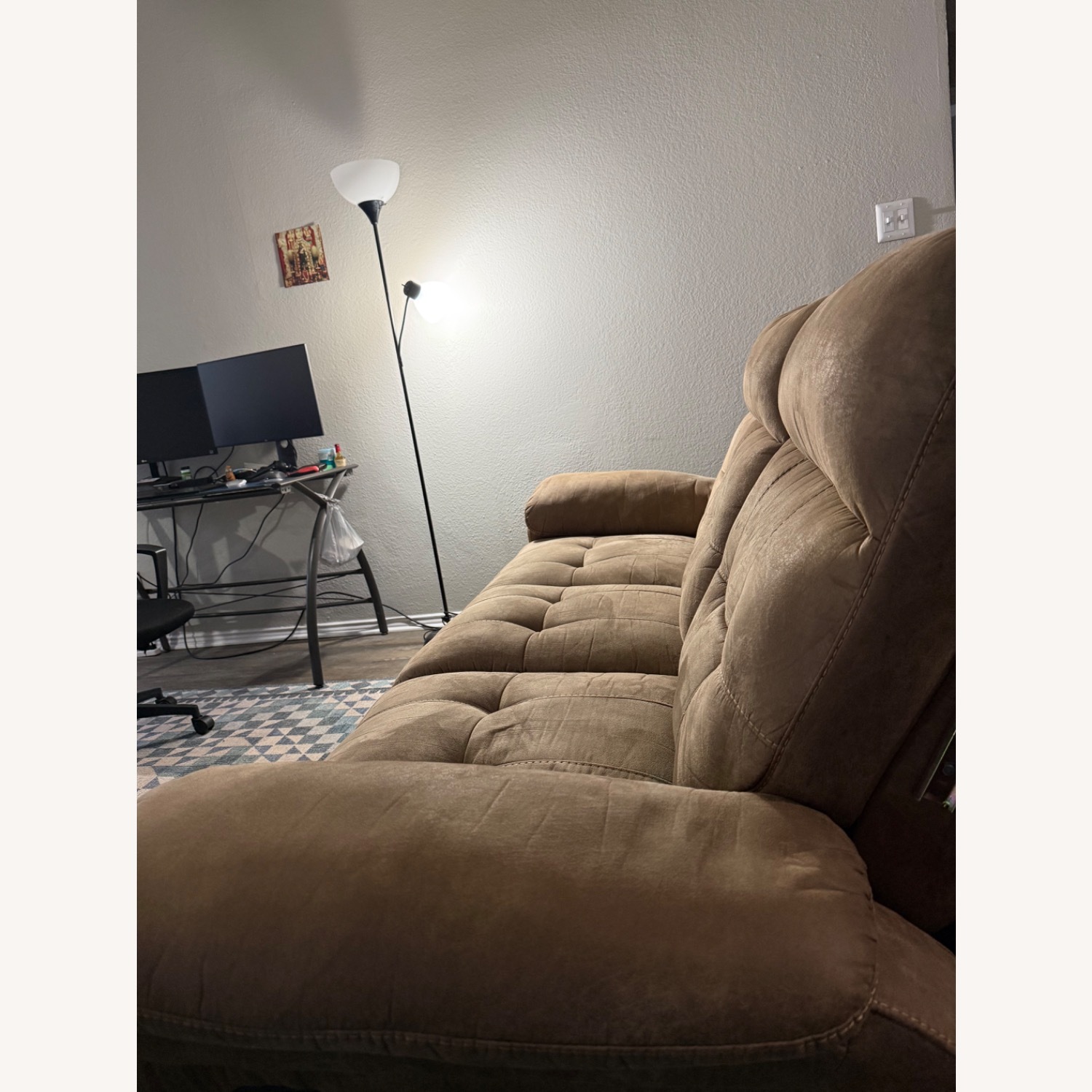 Light Brown 3+ Seater Sofa - image-3