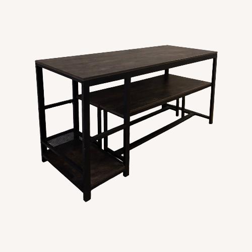 Used Wayfair Dark Brown Wood Desk for sale on AptDeco