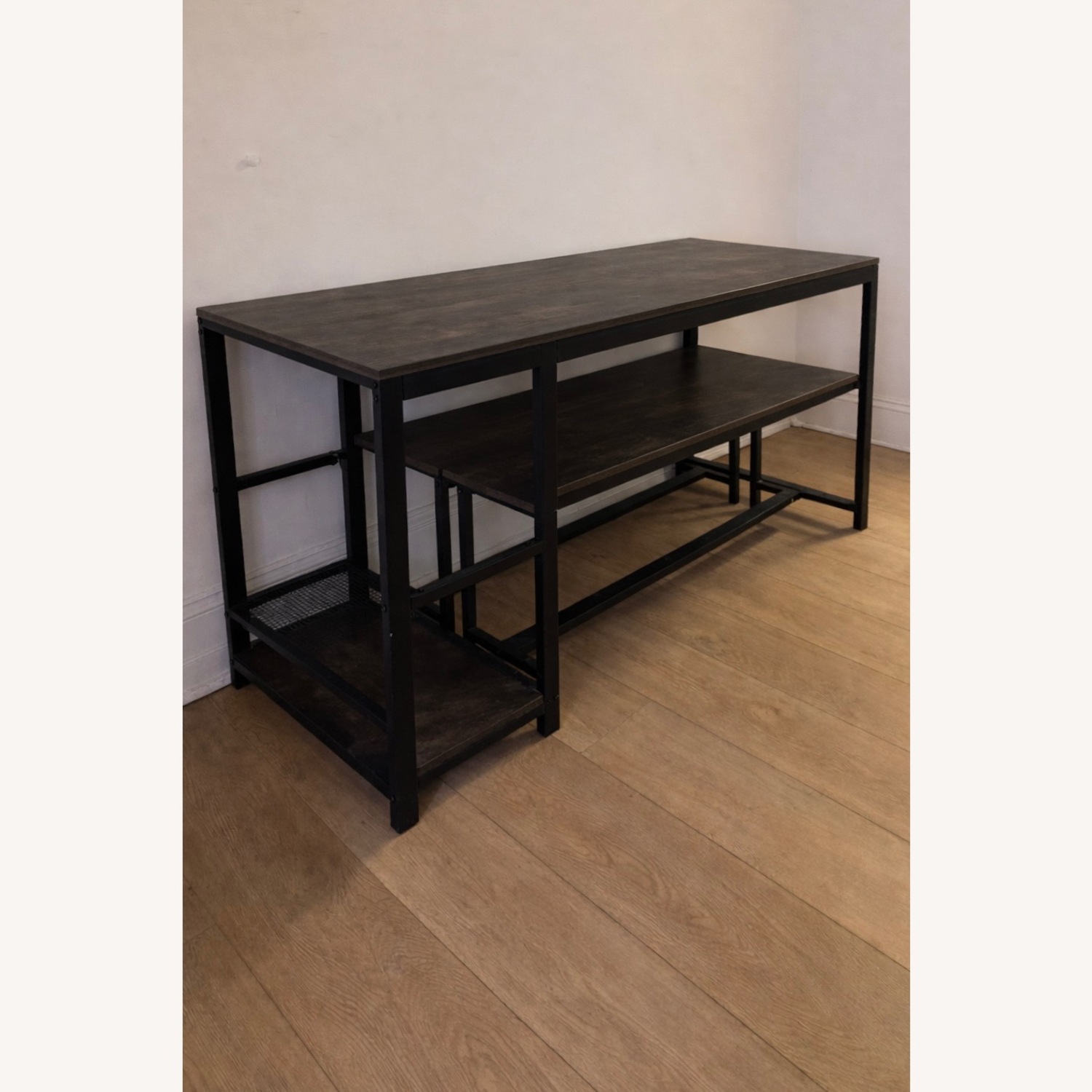 Wayfair Dark Brown Wood Desk - image-0