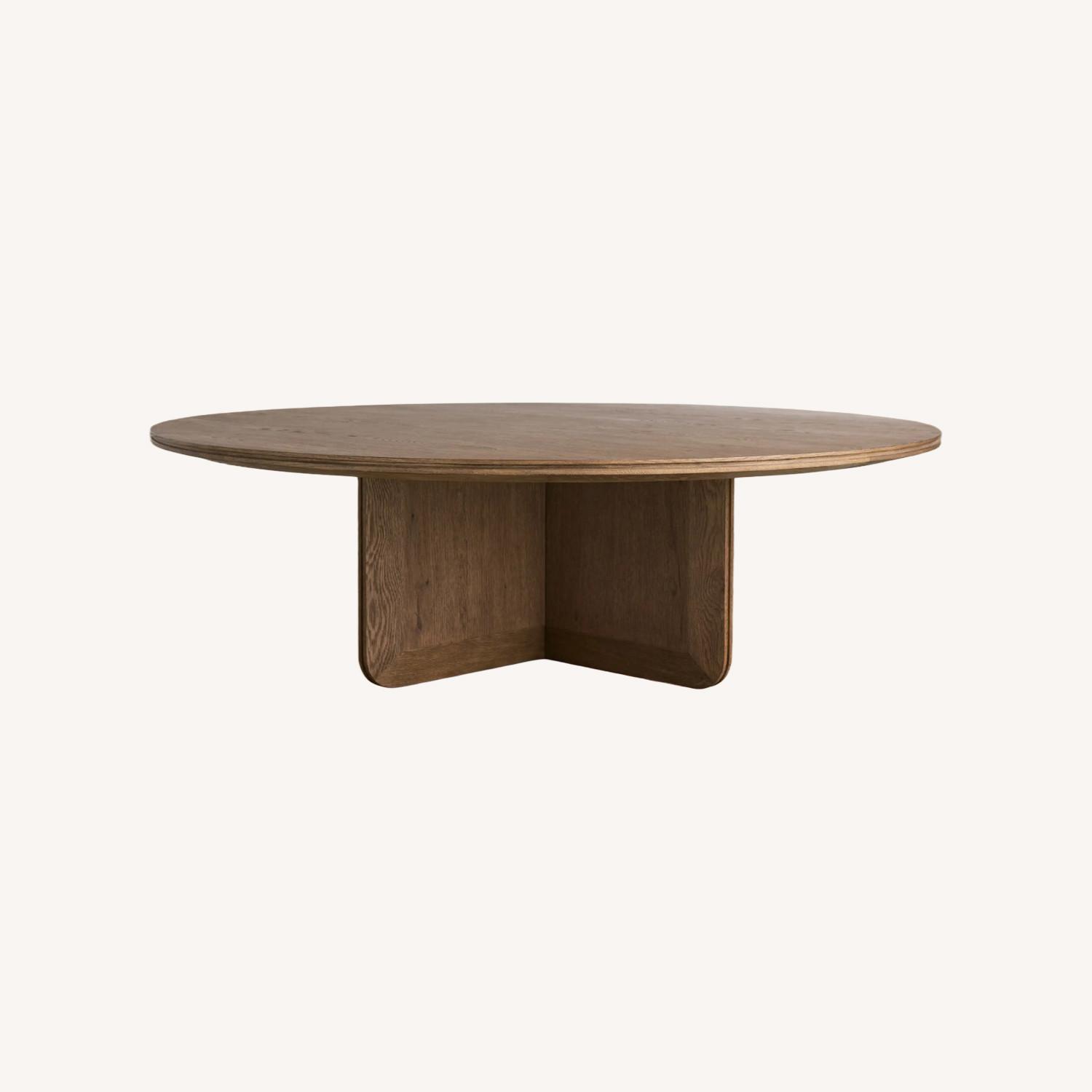 Arhaus 54” Light Brown Coffee Table - image-0