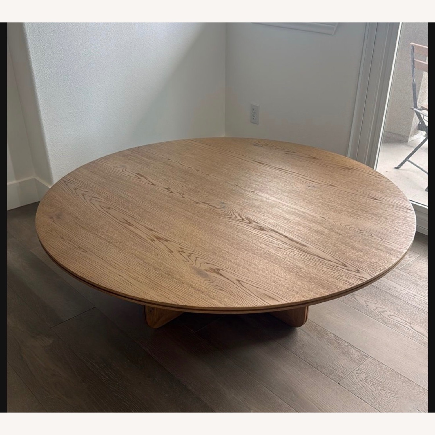 Arhaus 54” Light Brown Coffee Table - image-1