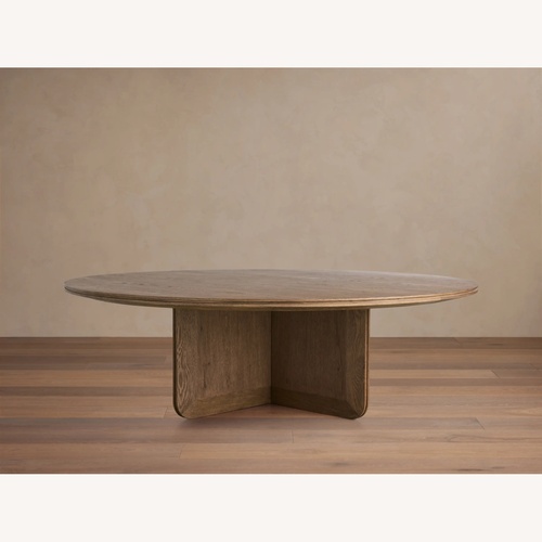 Used Arhaus 54” Light Brown Coffee Table for sale on AptDeco