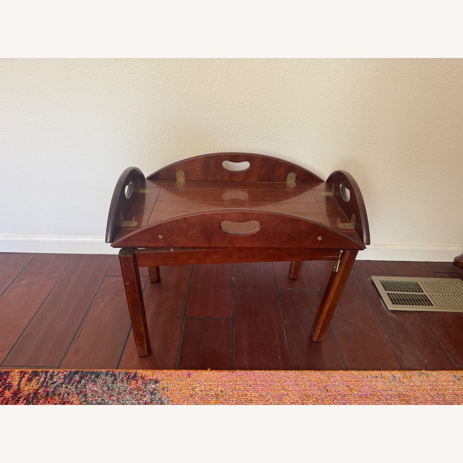 Light Brown Wood Side Table  - image-2