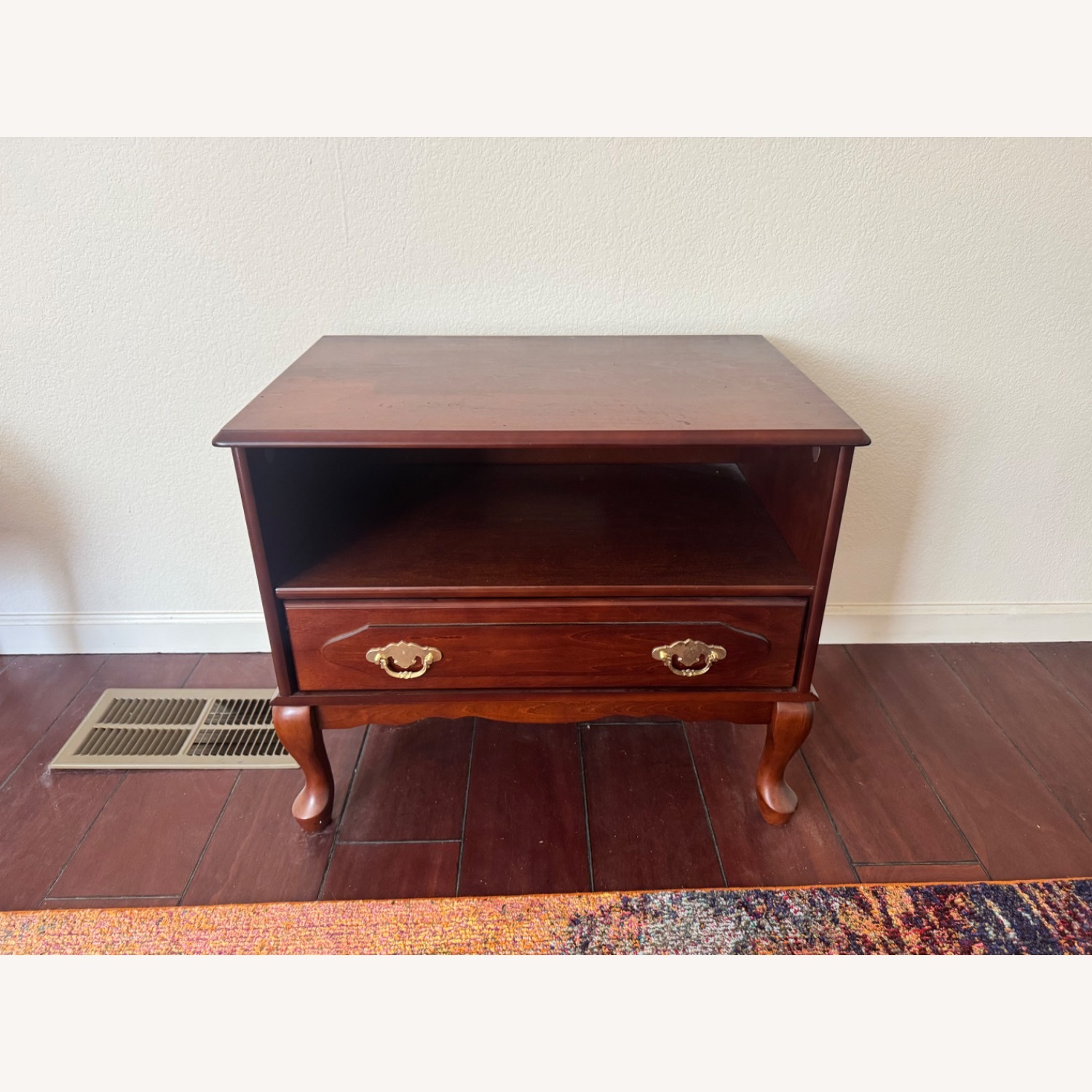 Light Brown Wood Side Table  - image-4