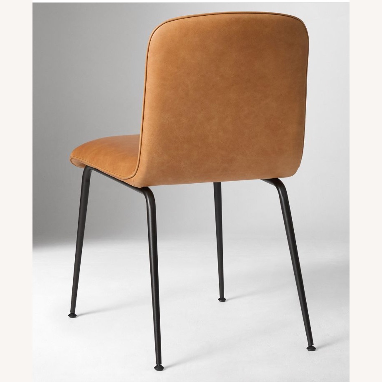 West Elm Dark Brown Leather Dining Chair - image-6