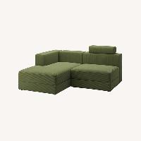 IKEA Jaettebo Green 2 Piece Sectional W Footrest