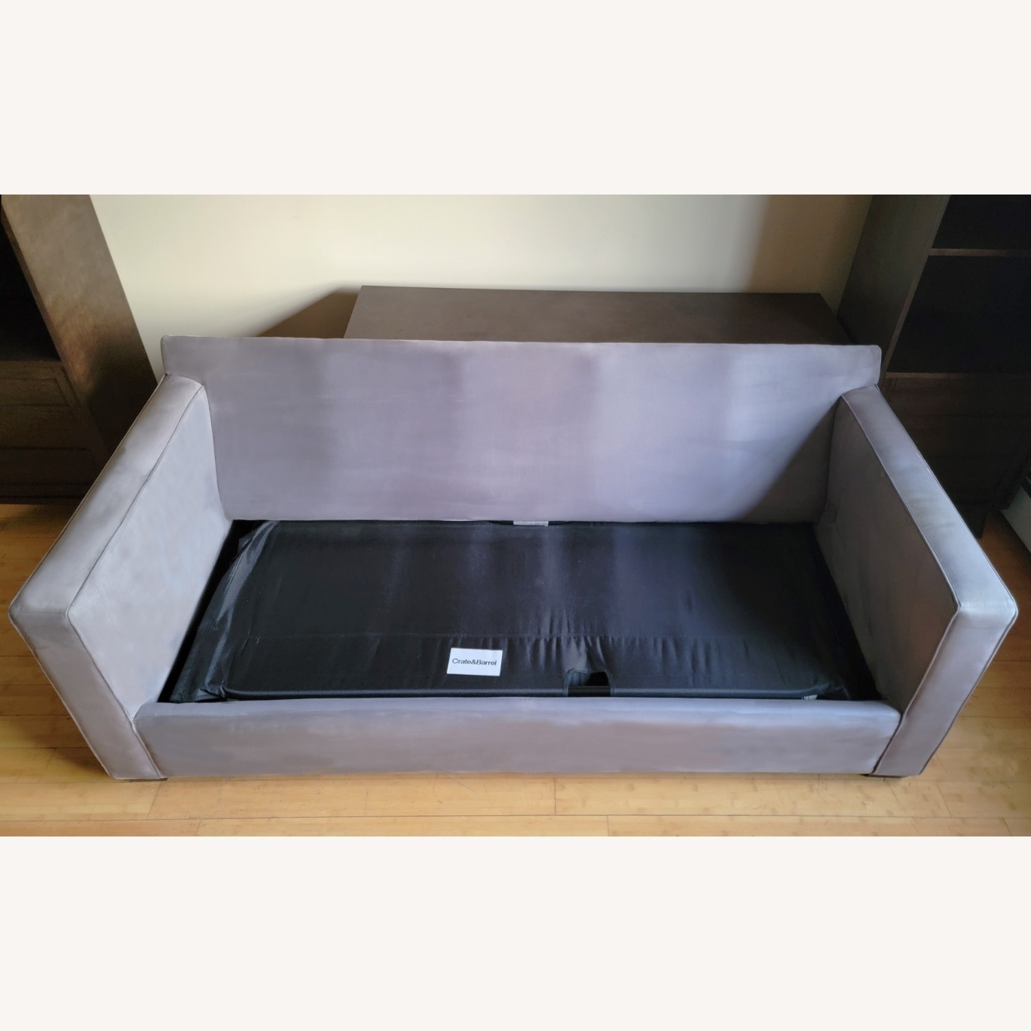 Crate & Barrel Davis Gray Queen Sleeper - image-5