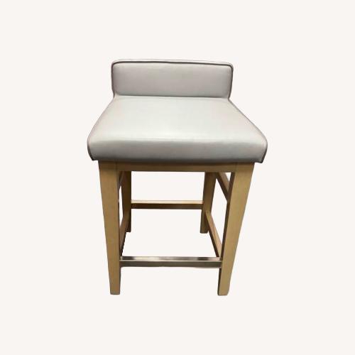 Used American Furniture Classic Light Gray Leather Office Chairs for sale on AptDeco