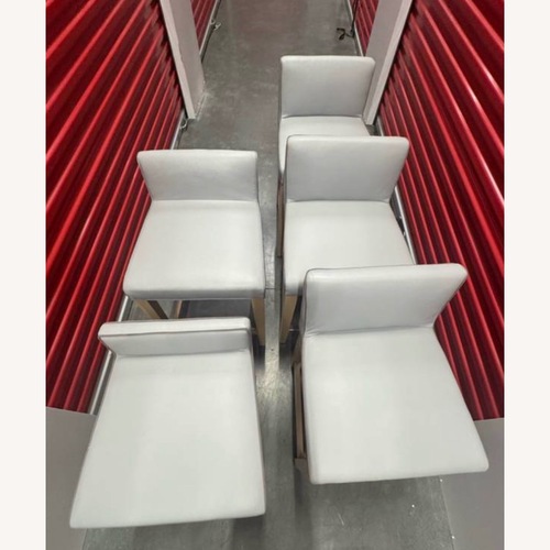 Used American Furniture Classic Light Gray Leather Office Chairs for sale on AptDeco