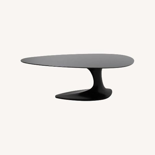 Used Roche Bobois Speed Up Black Glass Coffee Table for sale on AptDeco