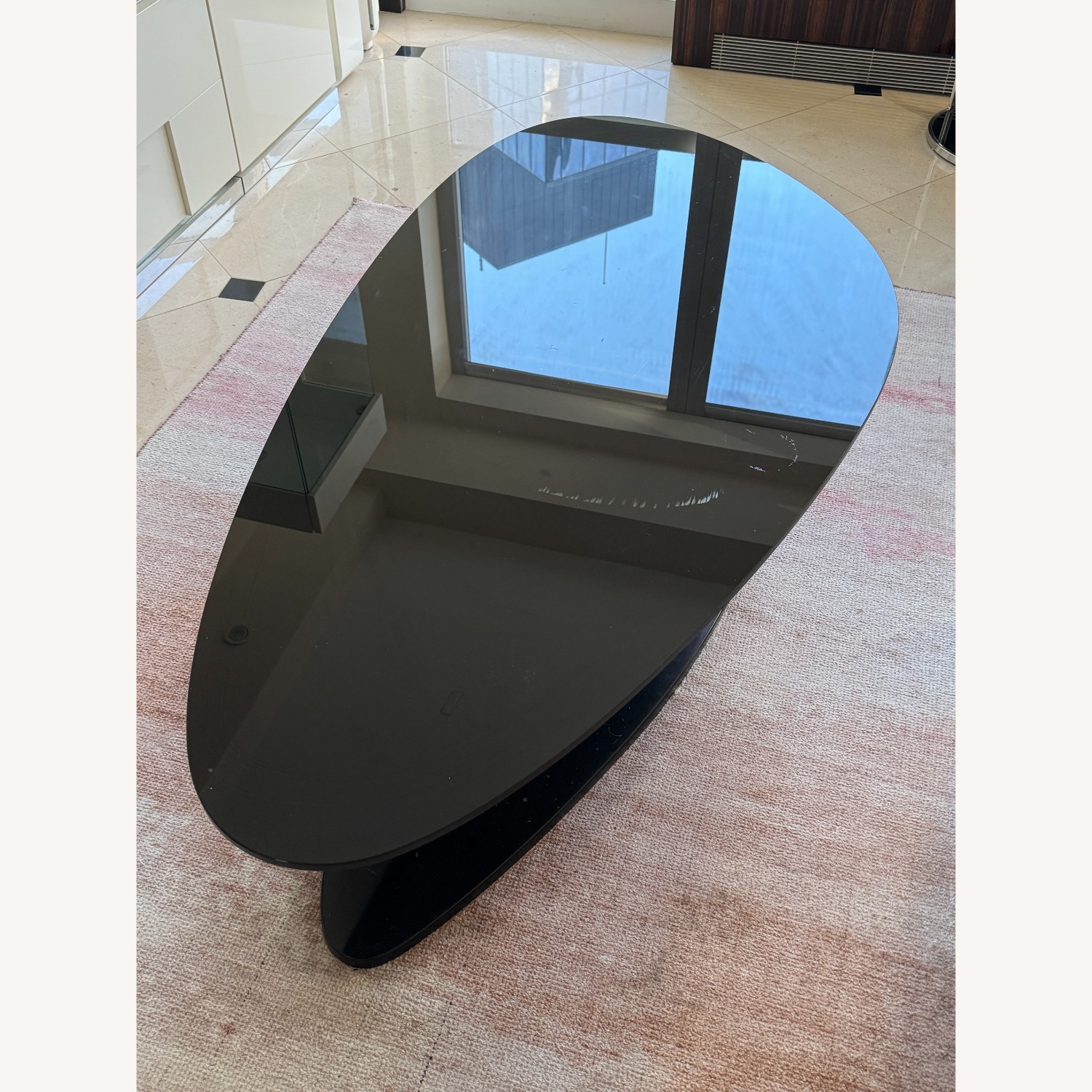 Roche Bobois Speed Up Black Glass Coffee Table - image-4