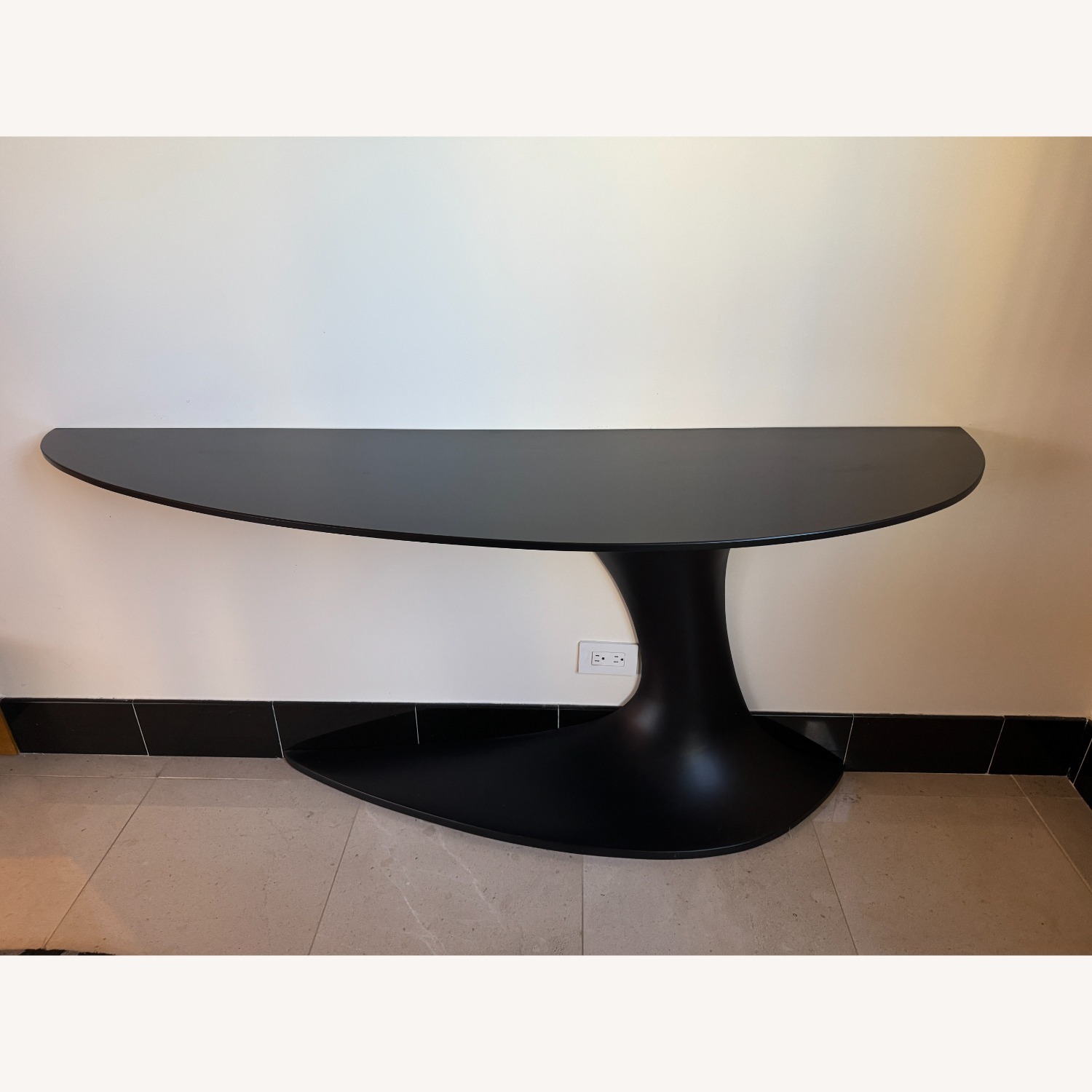 Roche Bobois Speed Up Black Glass Console - image-1