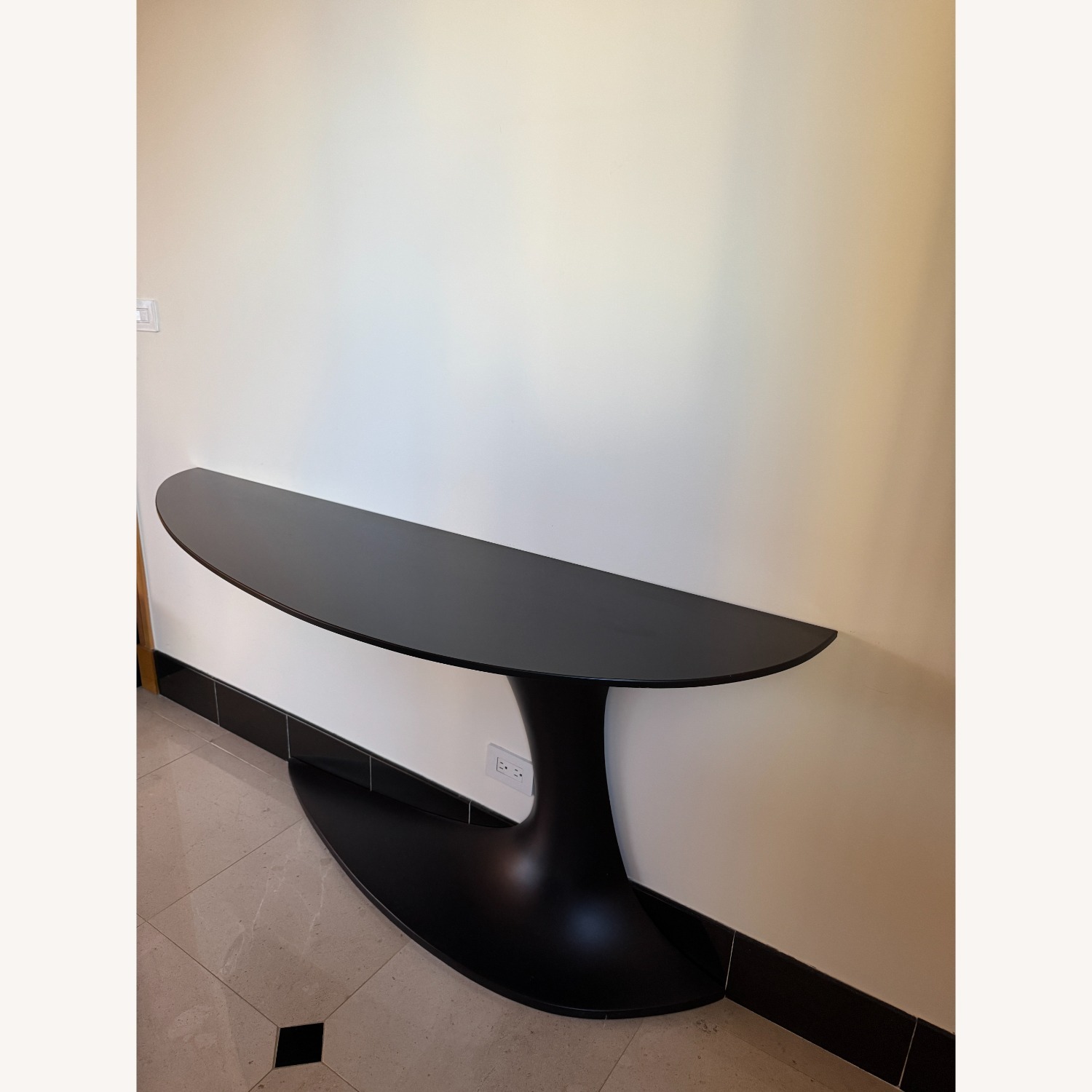 Roche Bobois Speed Up Black Glass Console - image-4