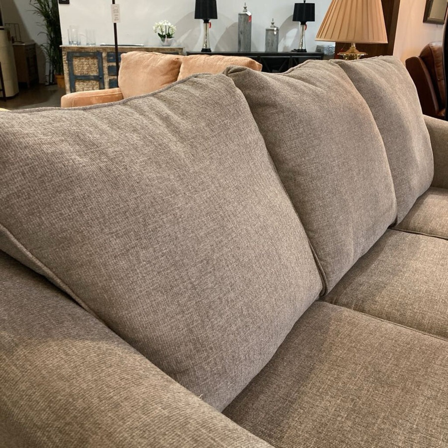 Curved Arm Fabric 3-Seat Sectional - image-6