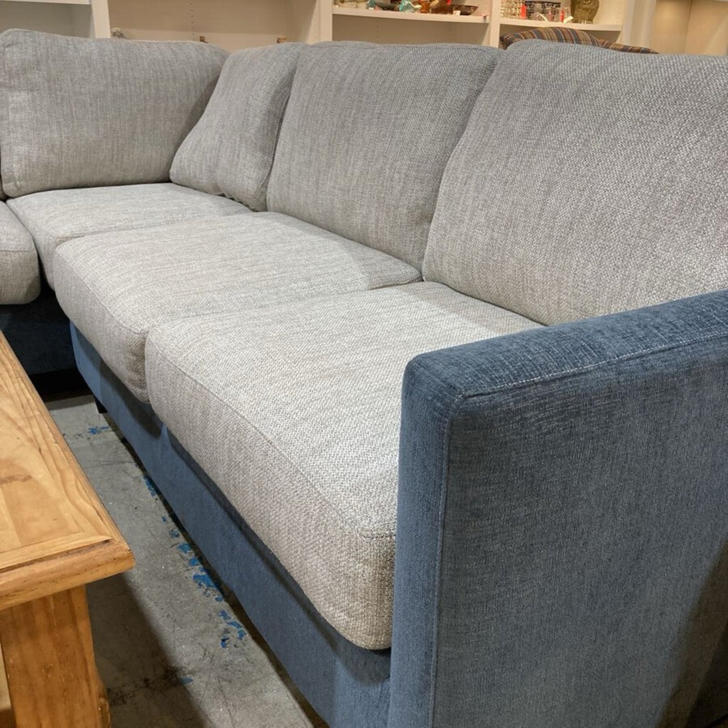 Fusion Furniture Two-Tone Left Facing Sectional - image-3