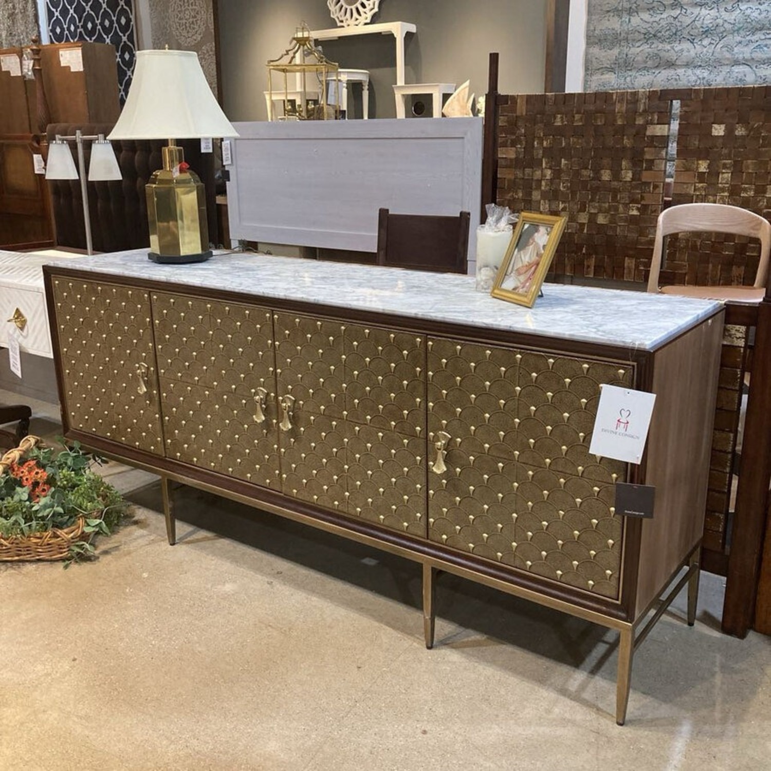 Sarried Palisade Shagreen Credenza Buffet - image-1