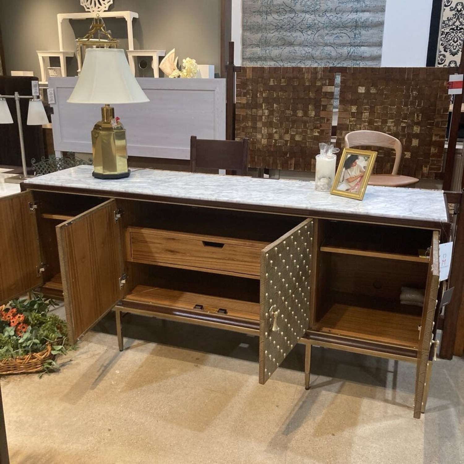 Sarried Palisade Shagreen Credenza Buffet - image-5