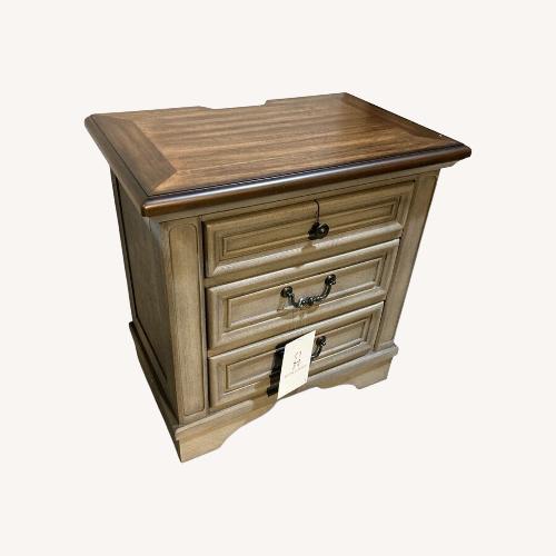 Used Ashley Lodenbay Two Tone 3-Drawer Nightstand for sale on AptDeco