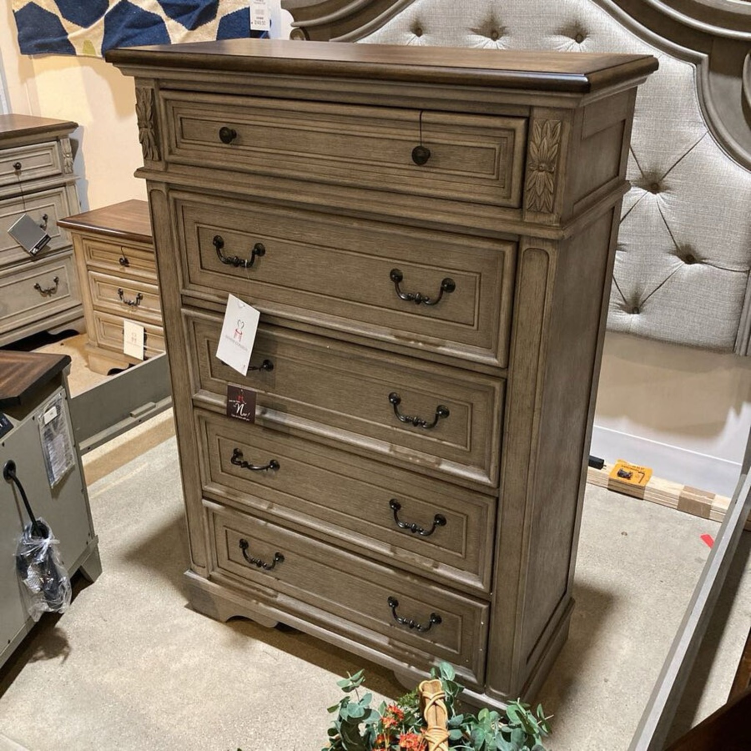 Ashley Lodenbay Two Tone 5-Drawer Dresser - image-1