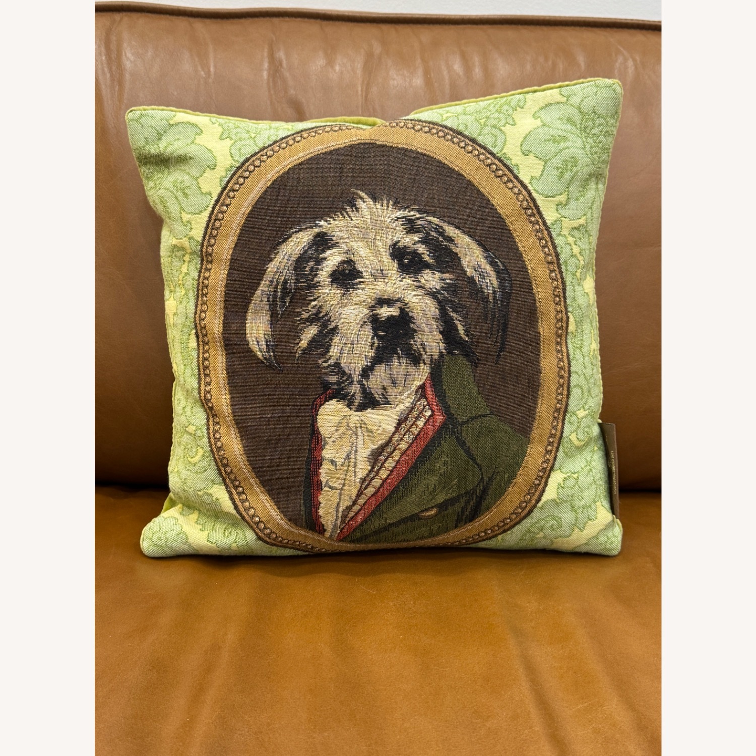 Rare Vintage Thierry Poncelet Dog Portrait Pillows - image-3