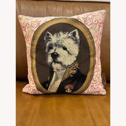 Used Rare Vintage Thierry Poncelet Dog Portrait Pillows for sale on AptDeco