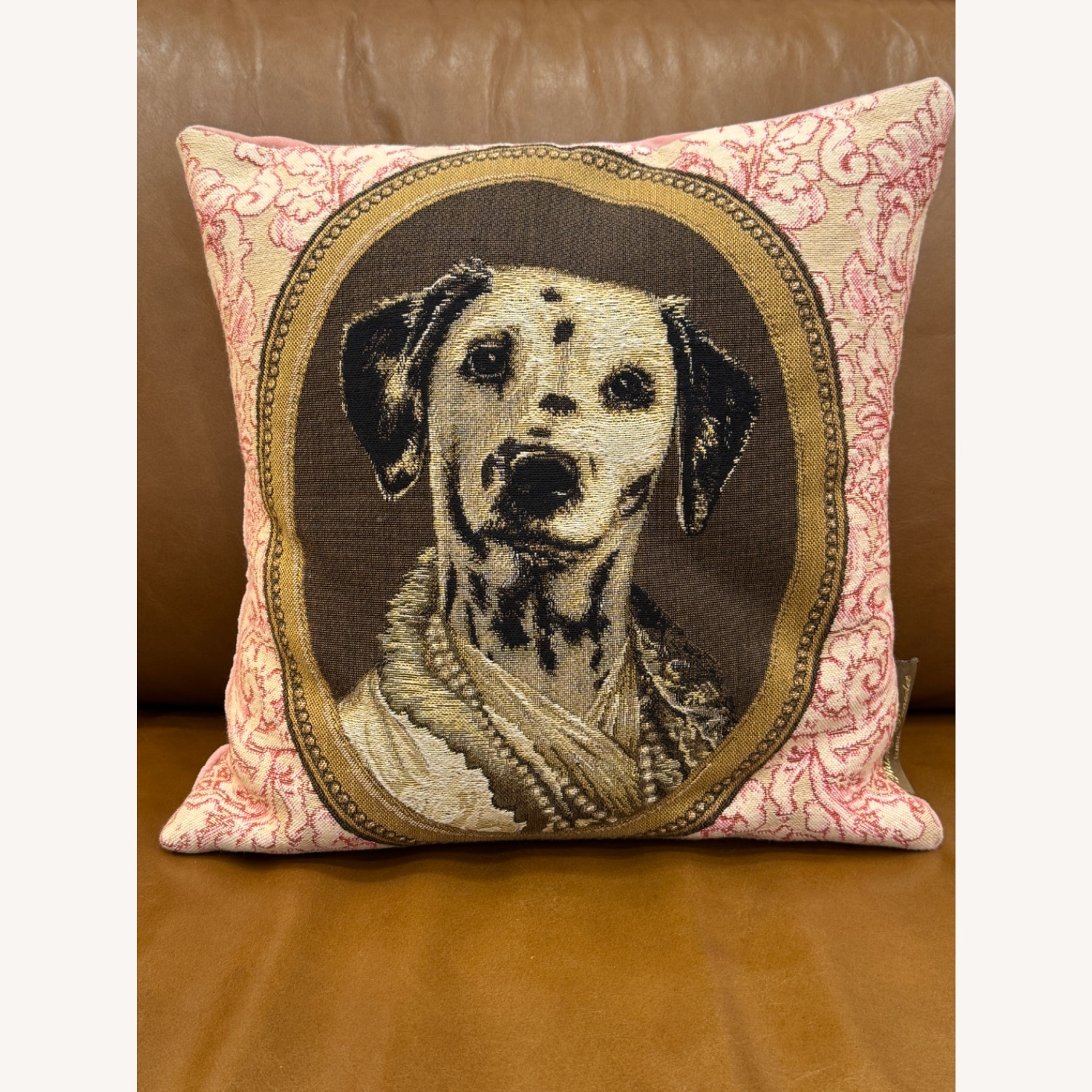 Rare Vintage Thierry Poncelet Dog Portrait Pillows - image-4