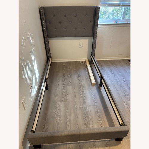 Used Wayfair Dark Gray Twin Bed for sale on AptDeco