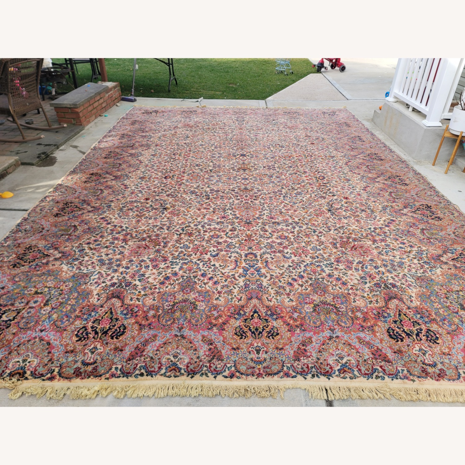 Antique Karastan 12x16' Kirman Wool Rug - image-1