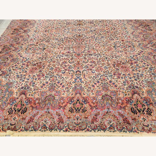 Used Antique Karastan 12x16' Kirman Wool Rug for sale on AptDeco