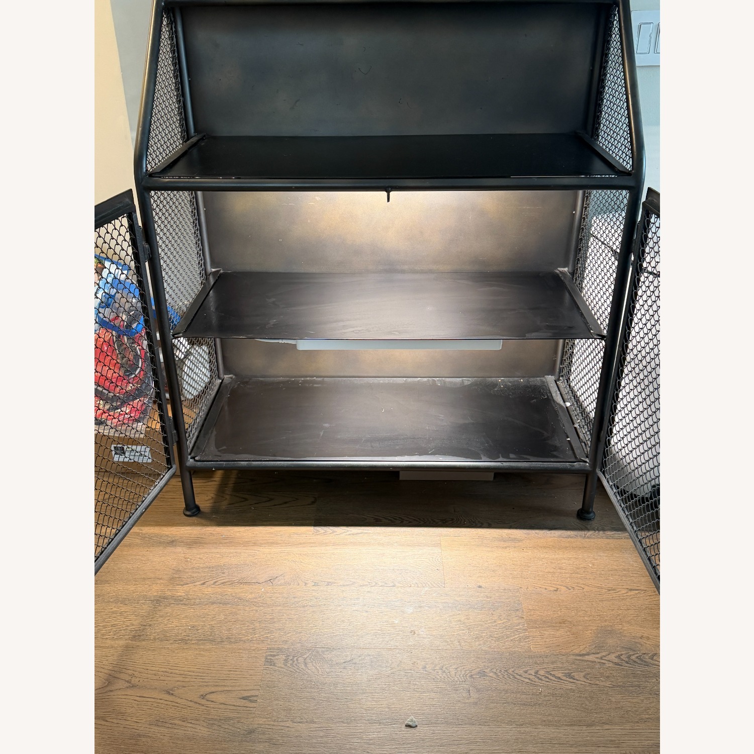 Restoration Hardware Vintage French Factory Bar Cart - image-3