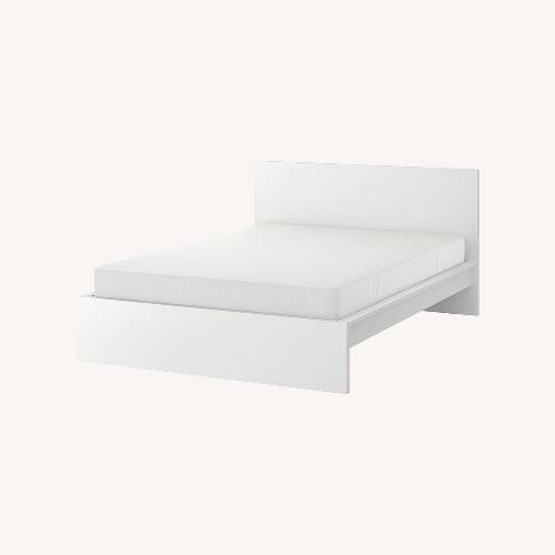 Used IKEA Malm White Wood Full Bed for sale on AptDeco